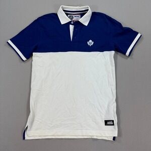 Vintage NHL Toronto Maple Leafs Polo Shirt Men's Small‎ Ilanco Short Sleeve